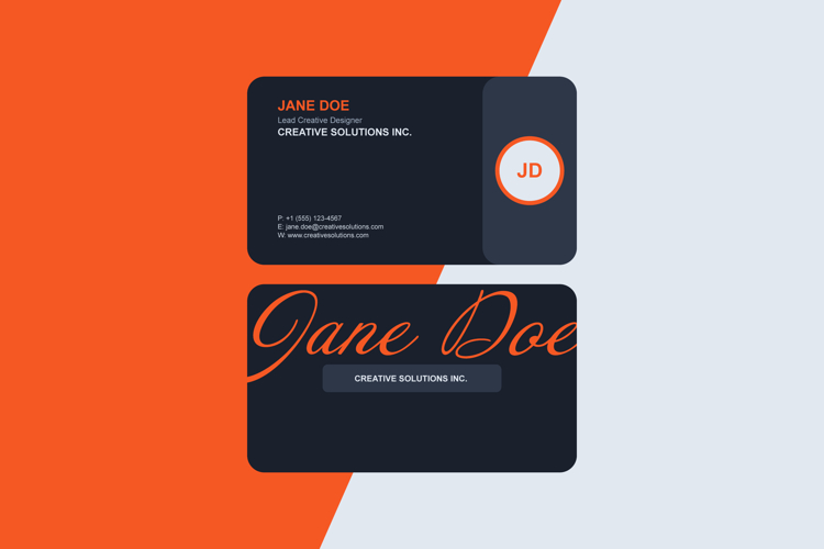 Modern Business Card Template Design