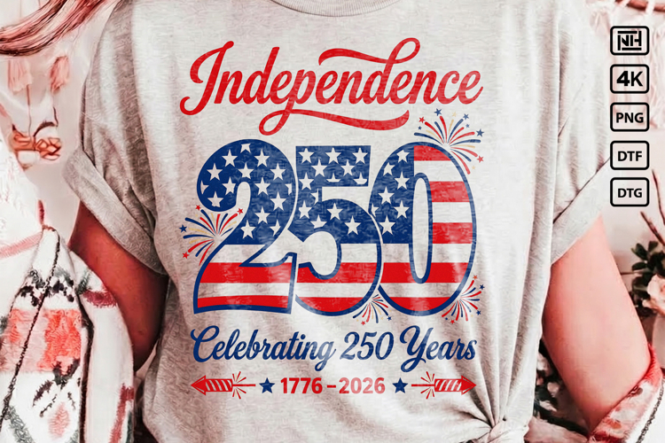 USA Independence 250 PNG Patriotic 1776-2026 example image 1