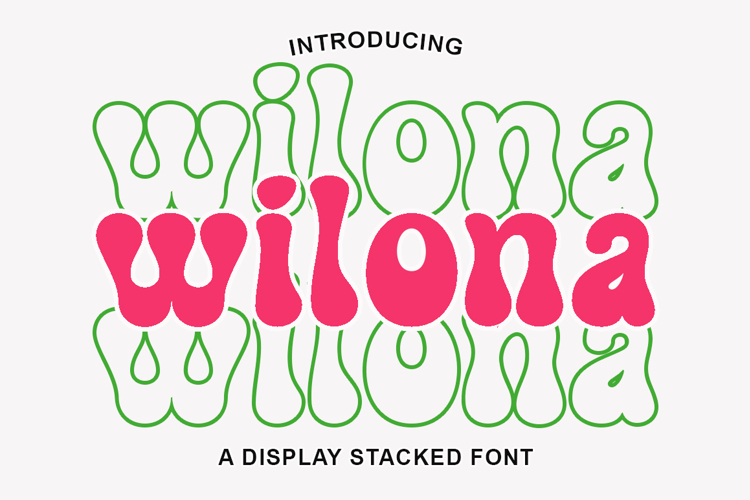 Stacked Font Image 19