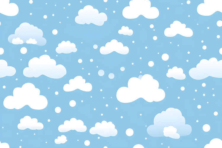 Snow Clouds Pattern Background | Cloud Digital Paper