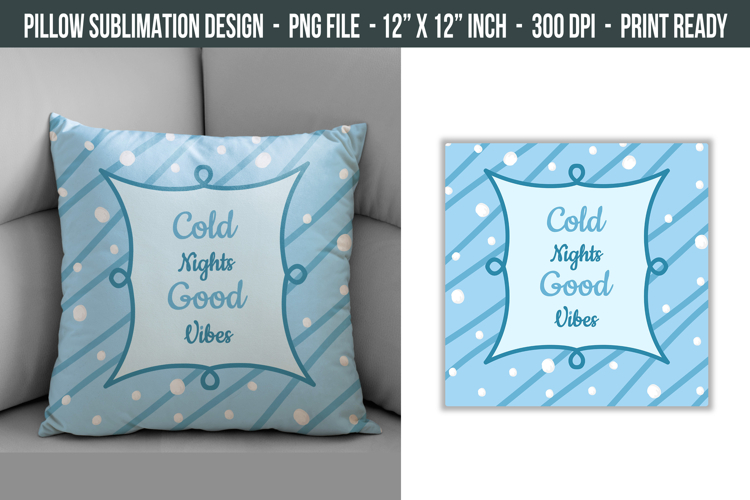 Winter Pillow Design | Throw Pillow Sublimation