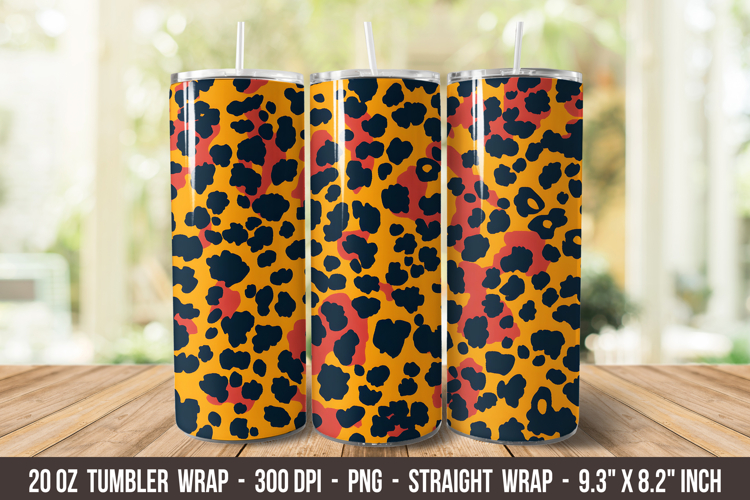 Leopard Print Tumbler Wrap | 20 oz tumbler wrap