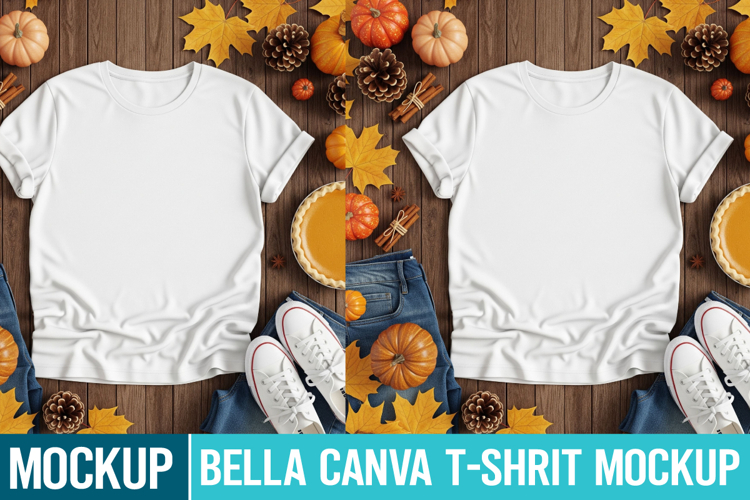 Bella Canvas Mockup | White t-Shirt Mockup | Blank Mockup
