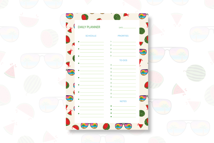 Printable Schedule Template Image 24