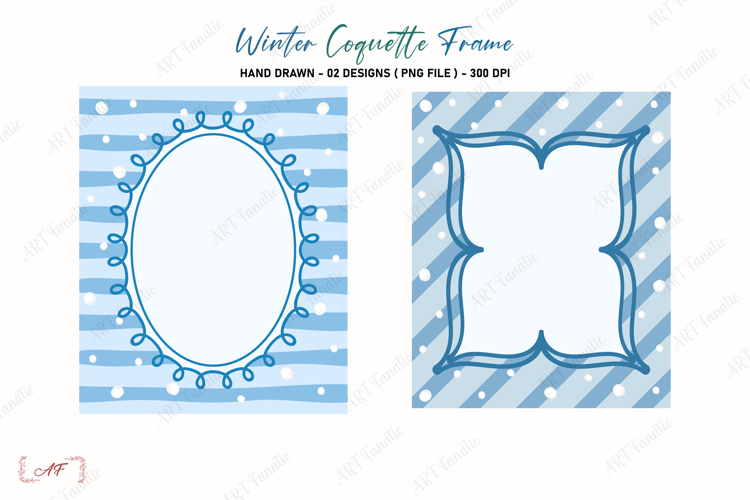 Winter Coquette Frame Png | Coquette Border Png