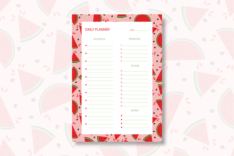 Printable Schedule Template Image 16