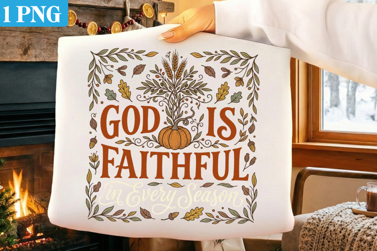 God Is Faithful in Every Season PNG