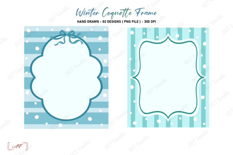 Winter Coquette Frame Png | Coquette Border Png