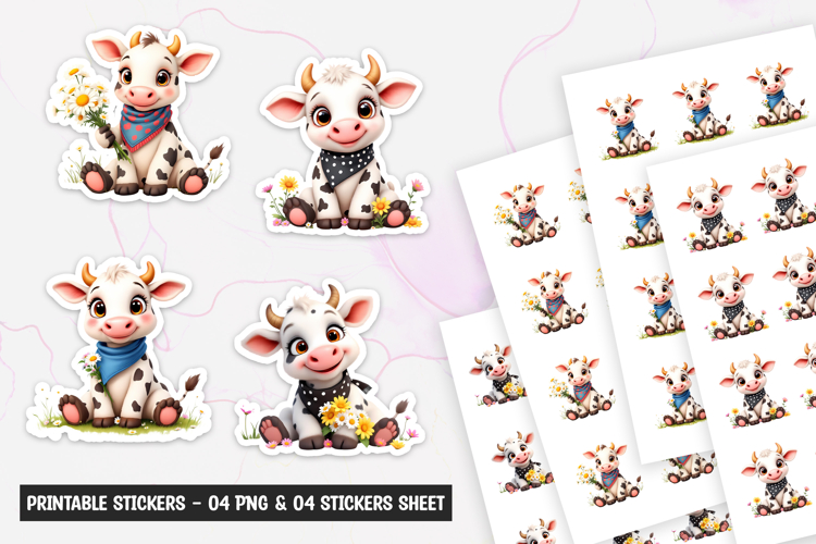 Cow Face Clipart Image 12