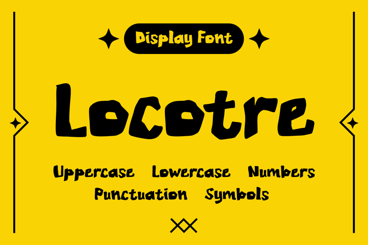 Locotre A Bold Playful Display Font example image 1