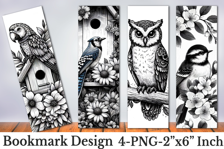 Printable Birds Bookmarks