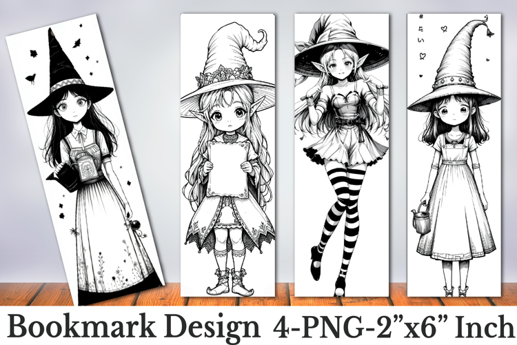 Fairy Coloring Bookmarks Printable