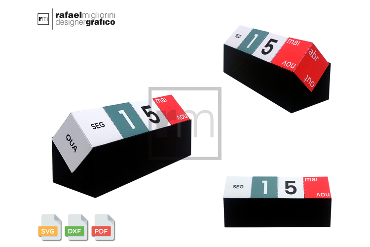 Perpetual Calendar 4 Cubes