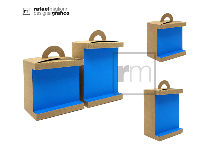 Bundle of Rectangular Boxes with Handles - SHKR Line