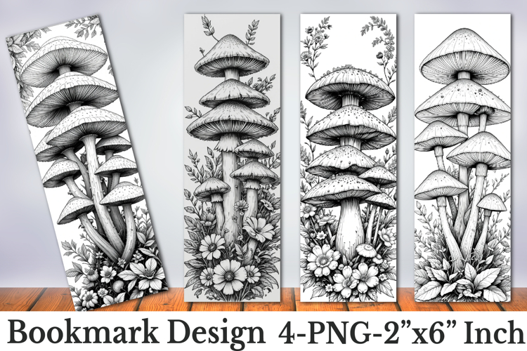 Mushroom Printable Bookmarks