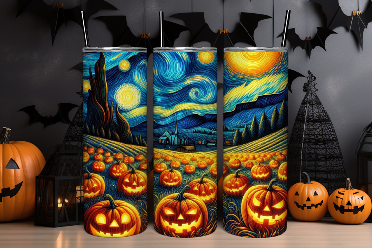 Cute Halloween Tumbler Wrap