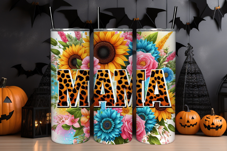 Mama Tumbler Wrap PNG