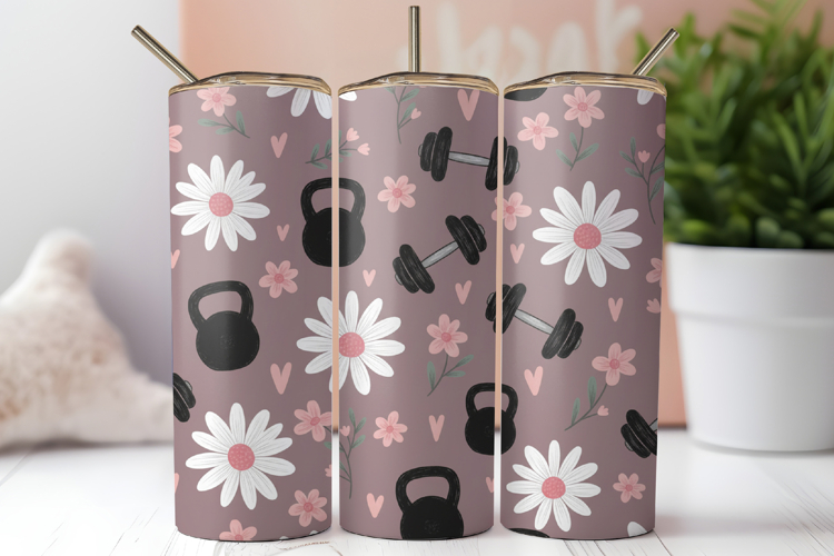 Fitness Tumbler Wrap Design