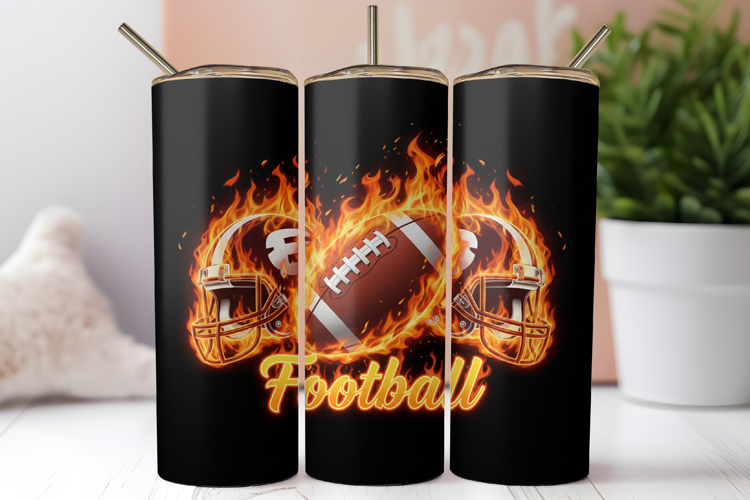 Football Tumbler Wrap