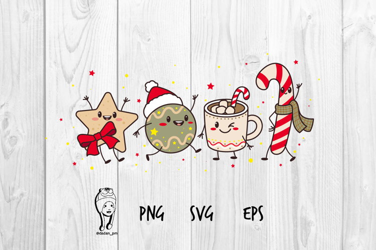 Cute Christmas Friends / Sweets & Ornaments