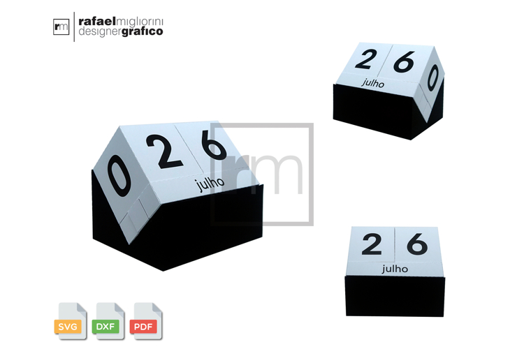 Perpetual Calendar 2 Cubes