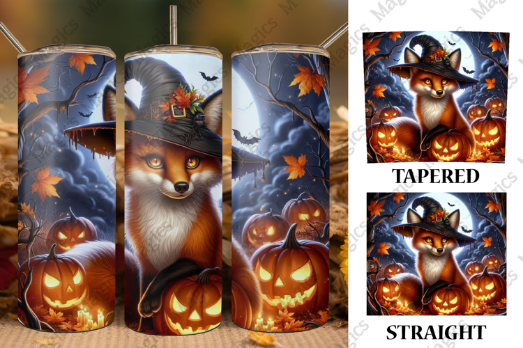 Halloween Fox Tumbler Wrap