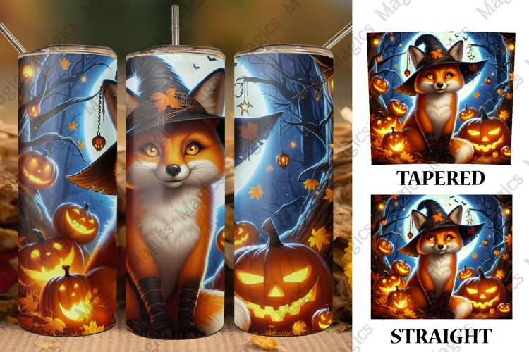 Halloween Fox Tumbler Wrap