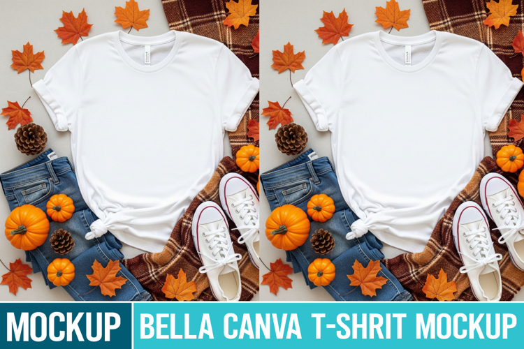 Bella Canvas Mockup | White t-Shirt Mockup | Blank Mockup