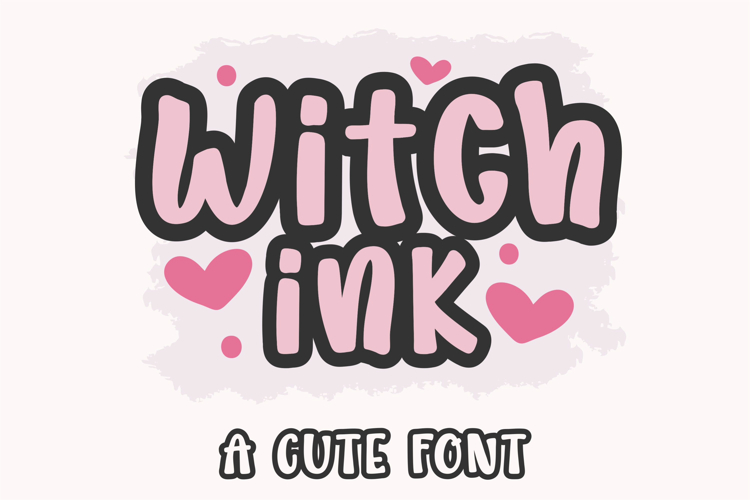 Witch Ink Font OTF TTF | Cute Display Font for Kids Crafts