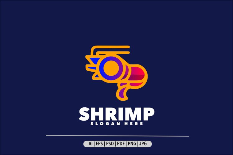 Shrimp simple logo modern