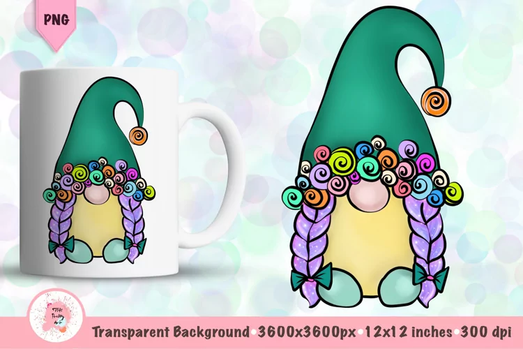 Spring Gnomes Png Sublimation, Spring Illustrations