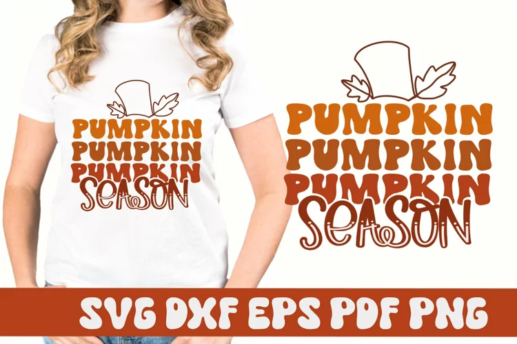 Pumpkin Season Retro SVG