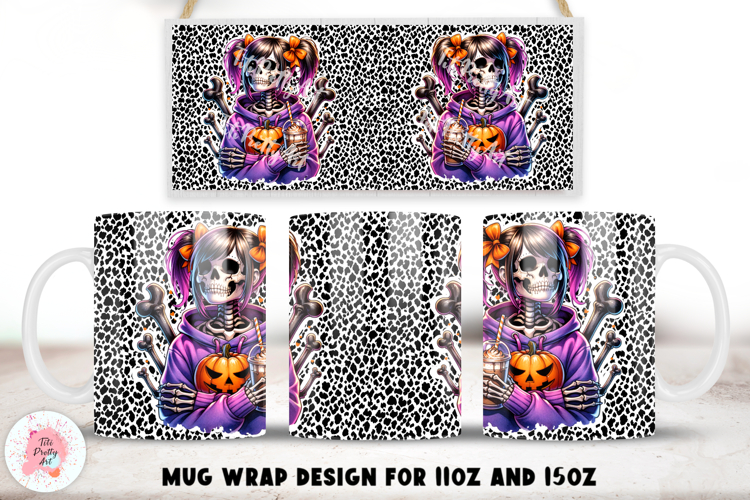 Halloween Mug Wrap 11 oz and 15 oz | Halloween Sublimation