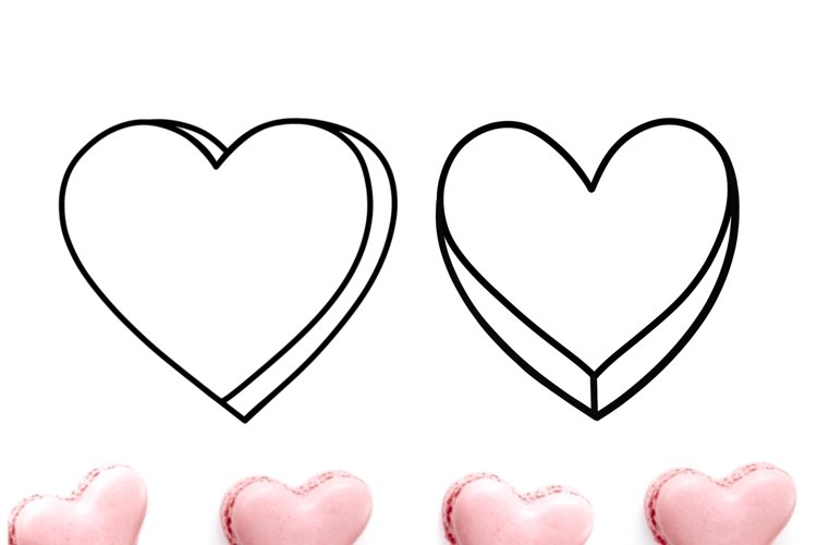 Instant Download Valentine Svg Blank Candy Heart SVG Love Svg
