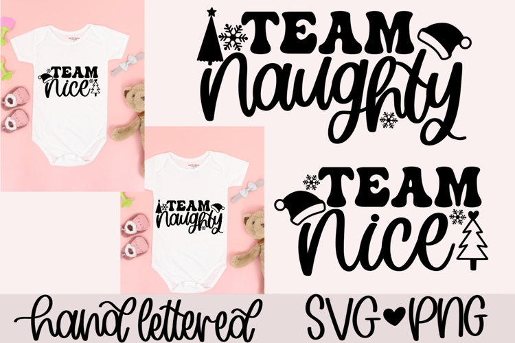Team nice SVG, Team naughty SVG | Christmas SVG