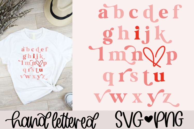 Alphabet Valentine SVG PNG | ABC Classroom Valentine SVG