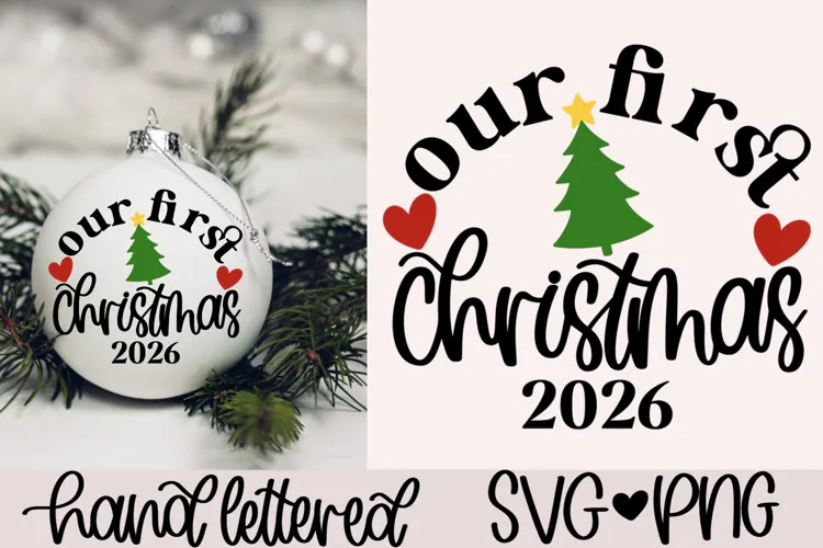 Our first christmas 2026 SVG | First christmas married SVG