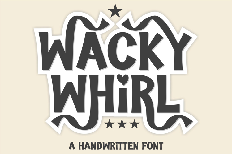 Wacky Whirl Fun Handwritten Font for Cricut & Crafting example image 1