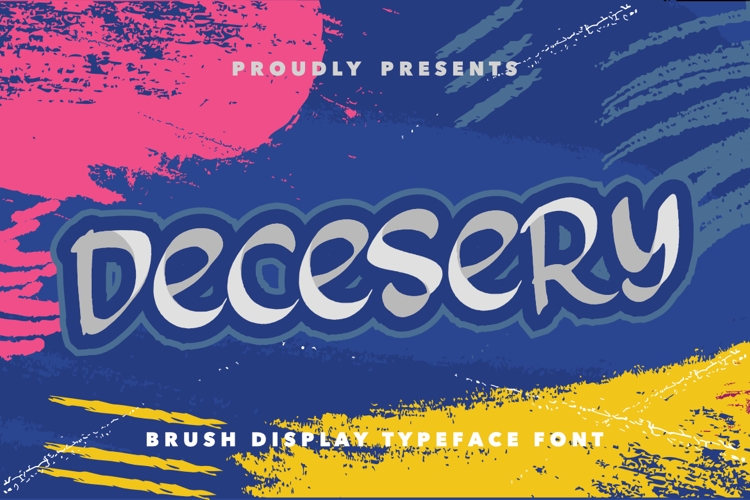 Decesery - Brush Display Typeface Font
