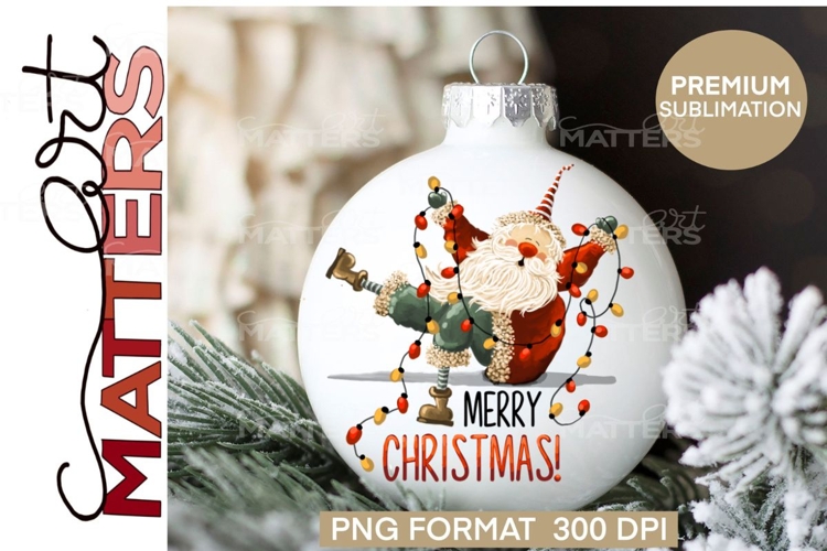 Santa Merry Christmas - Hand Painted
