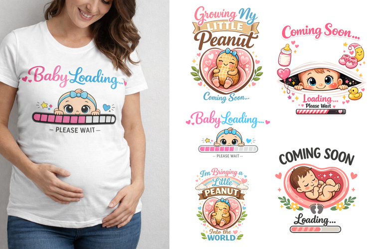 Pregnancy Announcement Bundle PNG