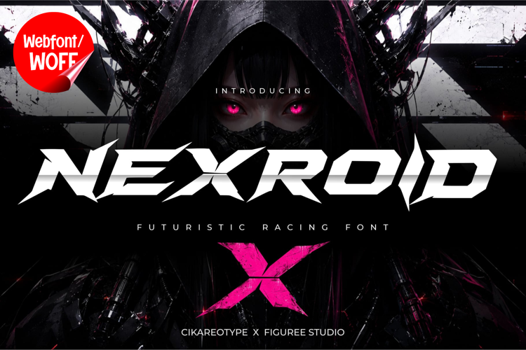 Nexroid - Powerful Futuristic Racing Webfont
