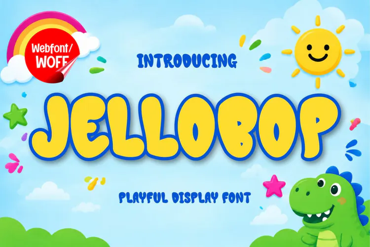 Jellobop - Playful Display Webfont