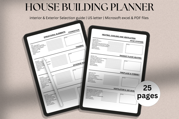 House building construction planner selection guide pdf exce