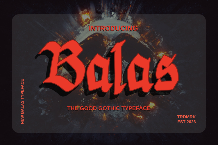 Balas - Bold Gothic Blackletter Display Font example image 1