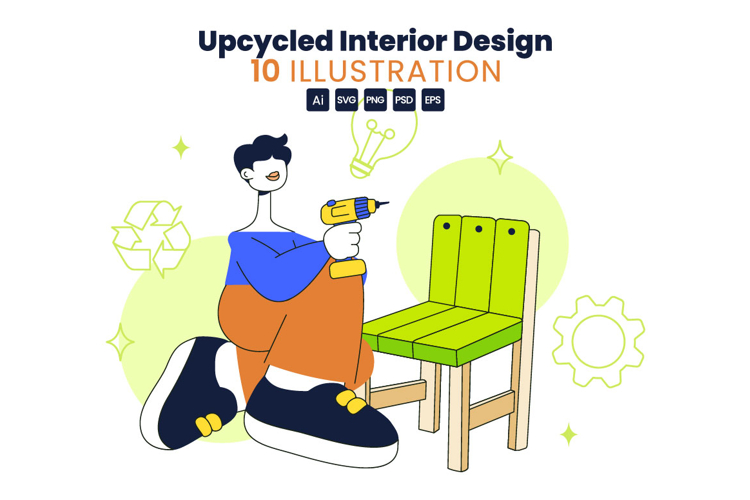 10 Upcycled Interior Design Illustration