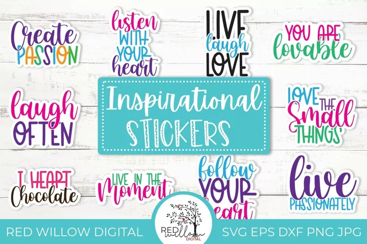 Inspirational Stickers | Printable Sticker Sheet