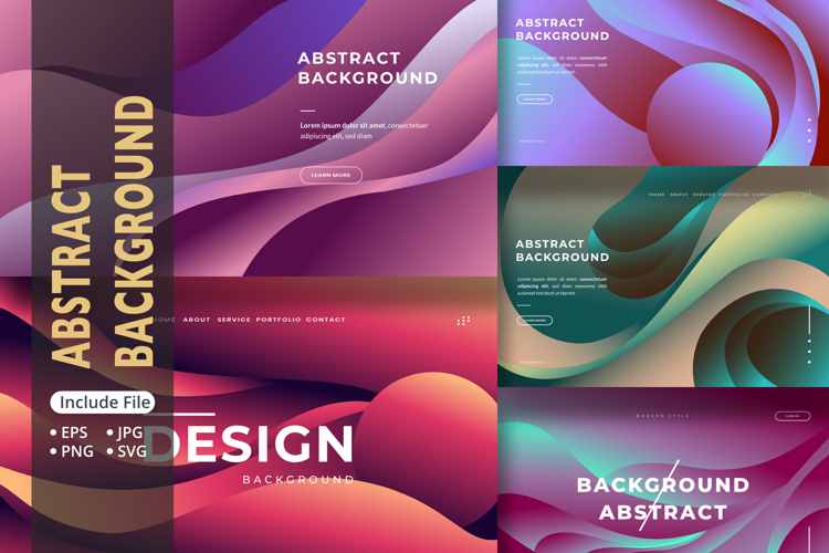 Futuristic fluid background