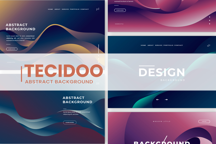 Wave gradient background