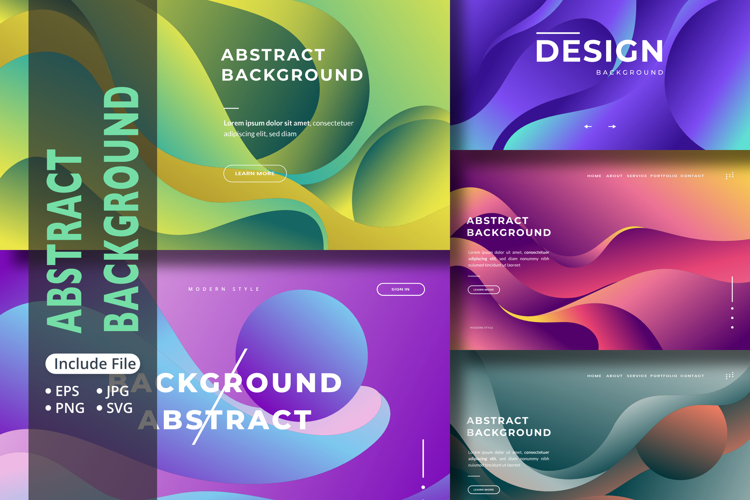 Fluid gradient background